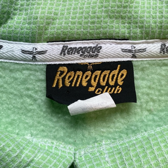 Vintage Renegade Club Neon Green Alaska Sweatshirt: Size Large - Picture 7 of 11